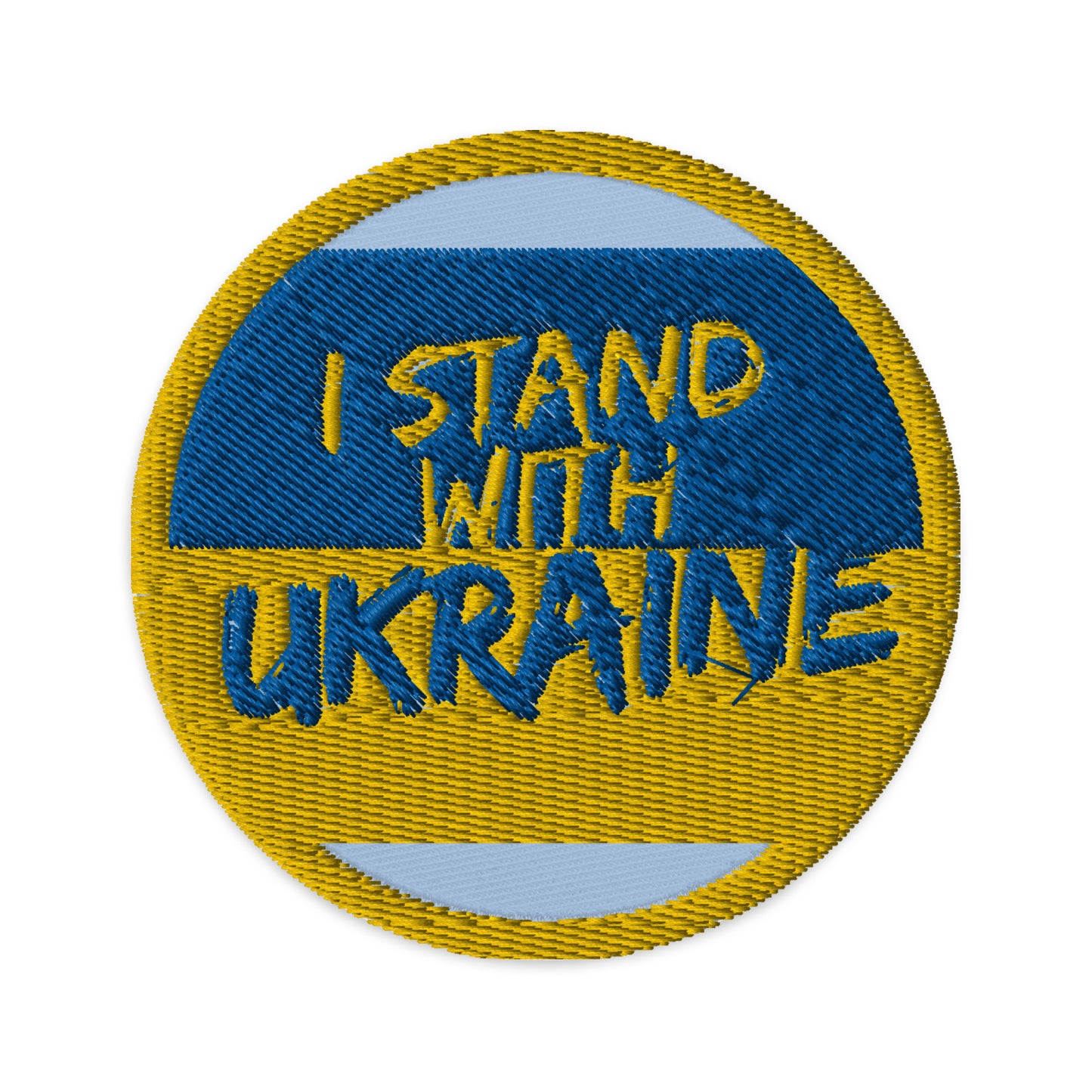 "I Stand with Ukraine" Embroidered Patch