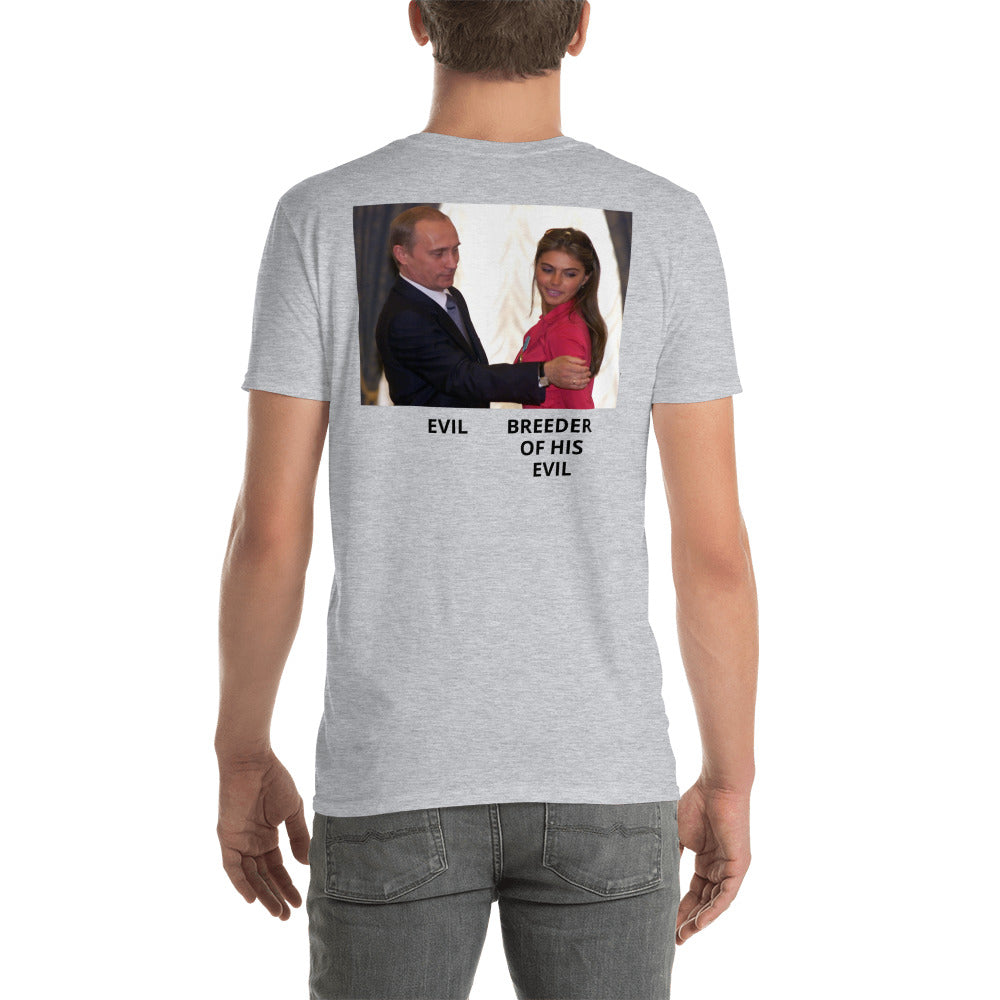 "I STAND AGAINST PUTIN": Putin and Girlfriend Tee-Shirt