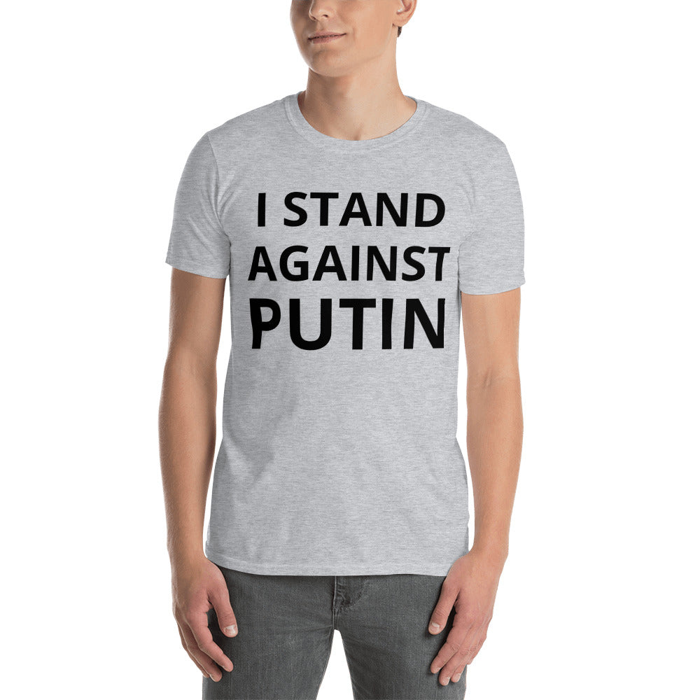 "I STAND AGAINST PUTIN": Putin and Girlfriend Tee-Shirt