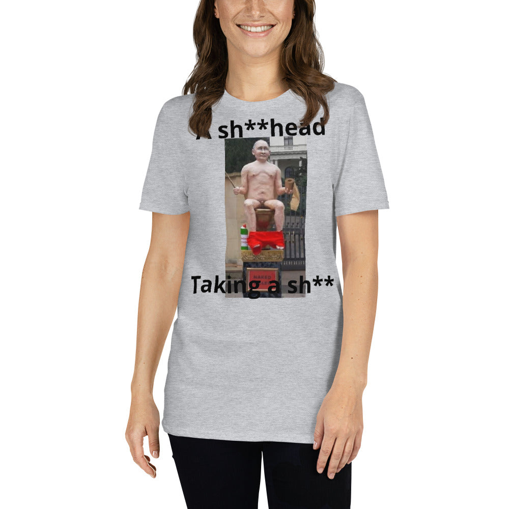 Putin taking a sh** - Short-Sleeve Unisex T-Shirt