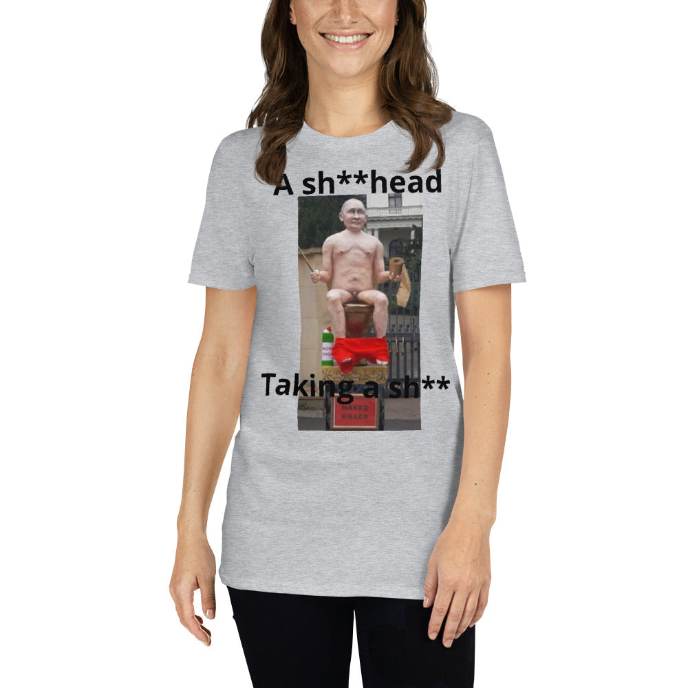 Putin taking a sh** - Short-Sleeve Unisex T-Shirt