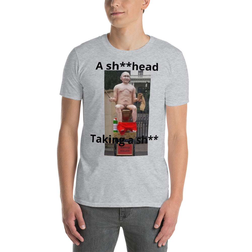 Putin taking a sh** - Short-Sleeve Unisex T-Shirt