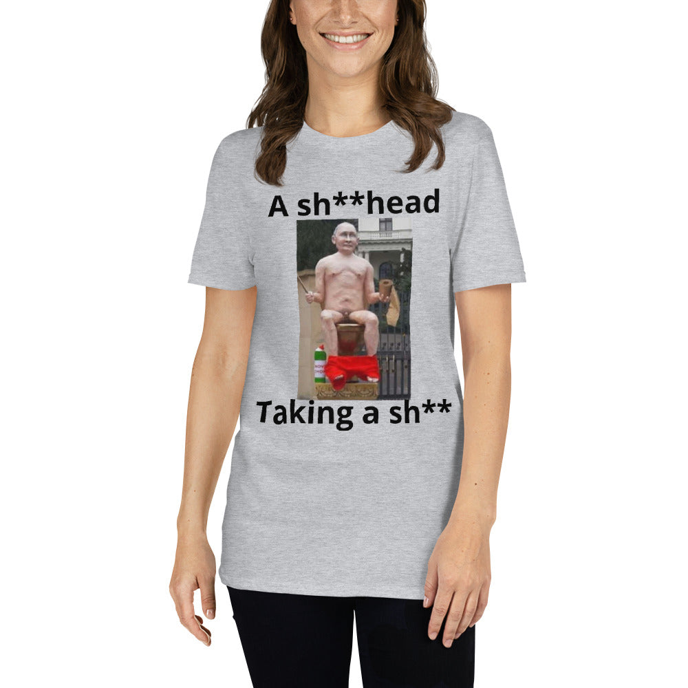 Putin taking a sh** -- Short-Sleeve Unisex T-Shirt