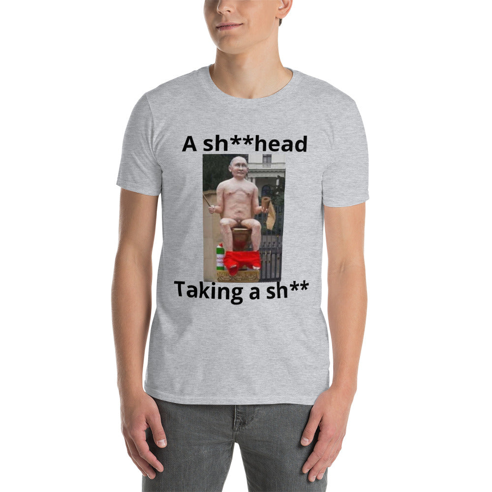 Putin taking a sh** -- Short-Sleeve Unisex T-Shirt