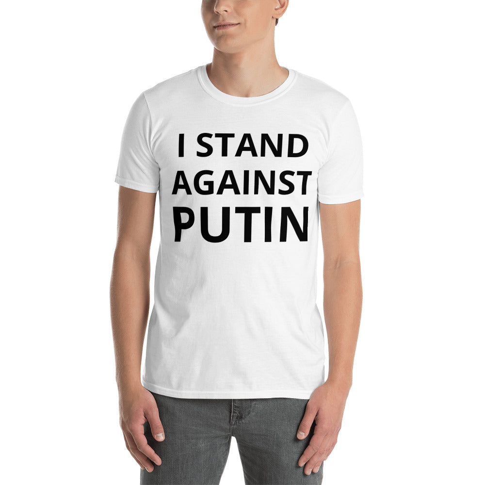 "I STAND AGAINST PUTIN": Putin and Girlfriend Tee-Shirt